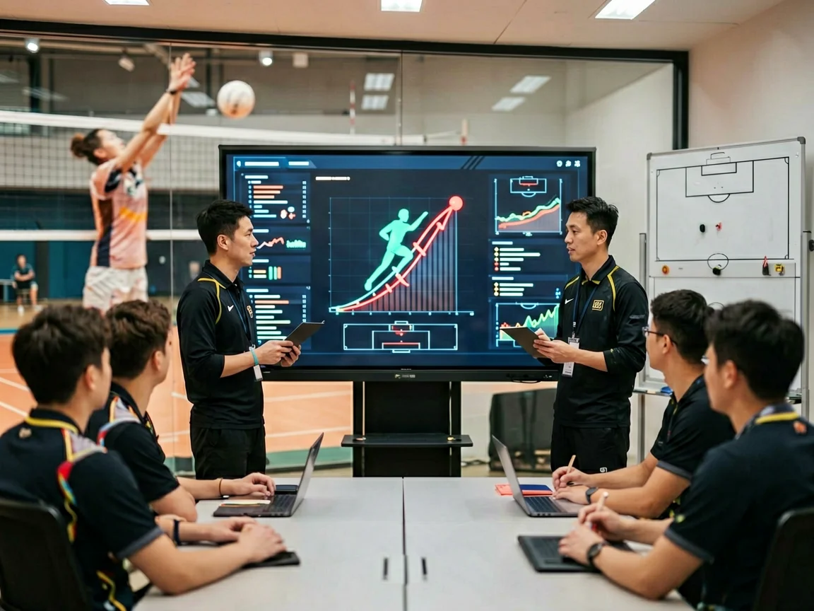 女排集训场景女排接应